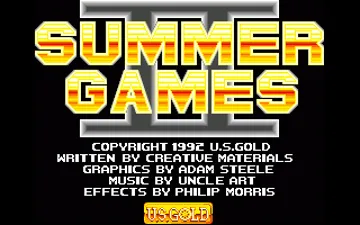 Summer Games II screen shot title